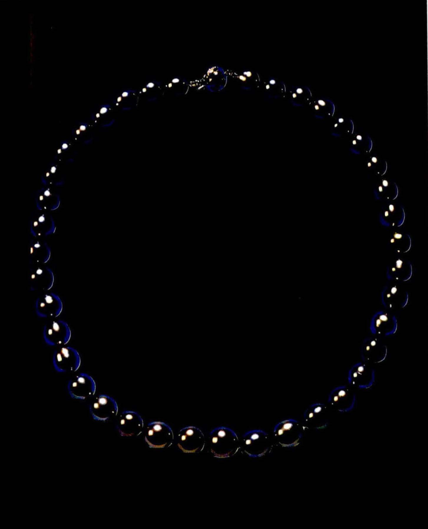 黑珍珠项链、耳环(一对)